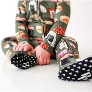 Posh Peanut Bamboo Green Sushi Footie 3-6 months Foodie Whimsygoth Fantasy